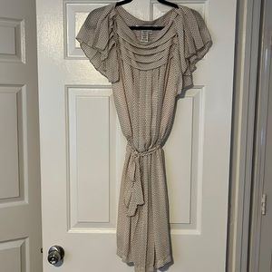 Max Studio Cream Polka Dot Dress